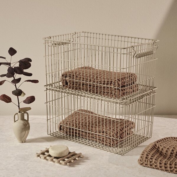 Drôtený kôš Cala Cashmere – set 2 ks