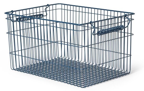 Drôtený kôš Cala Dark Blue – set 2 ks