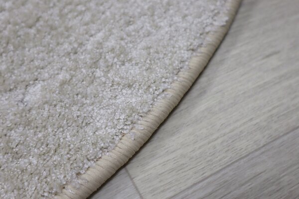 Vopi, Kusový koberec Capri Lux cream kruh, 57x57 (priemer) kruh, béžová, chodba / predsieň