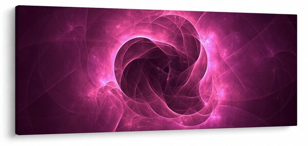 Obraz modernej ružovej abstrakcie (120x50 cm)