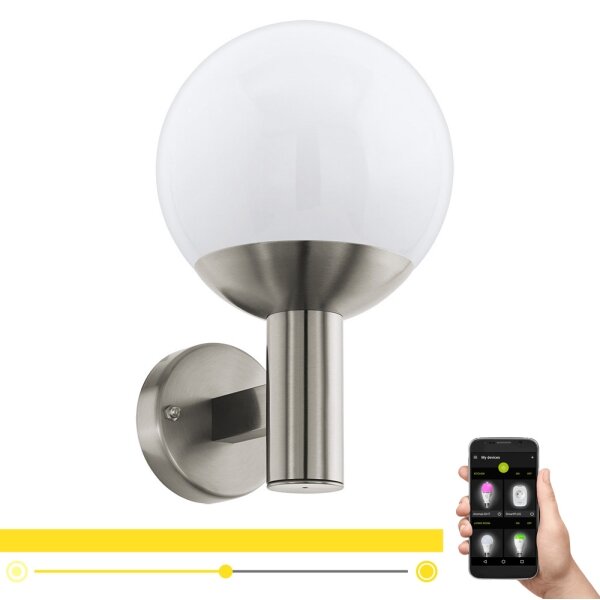 Eglo 97247 - LED vonkajšie nástenné svietidlo NISIA-C 1xE27/9W/230V IP44