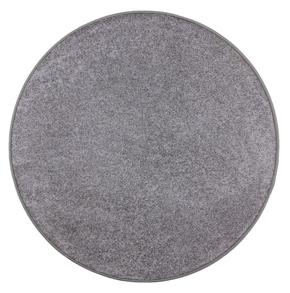 Vopi koberce Kusový koberec Capri šedý kruh - 200x200 (priemer) kruh cm