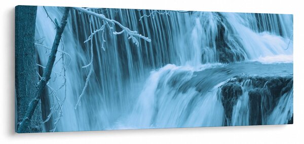 Obraz - ľadové vodopády (120x50 cm)