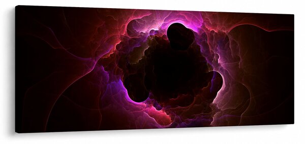 Obraz - abstrakcie mraku (120x50 cm)