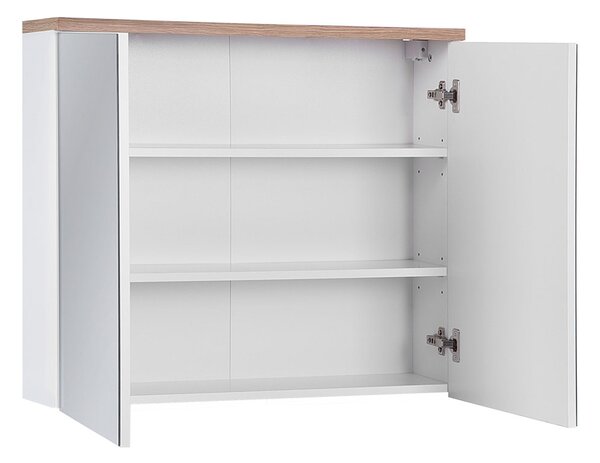 Kúpeľňová zrkadlová skrinka BALI WHITE 2D 60 cm