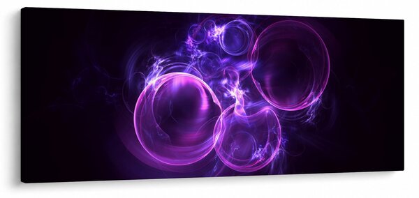 Abstraktný obraz bublín (120x50 cm)