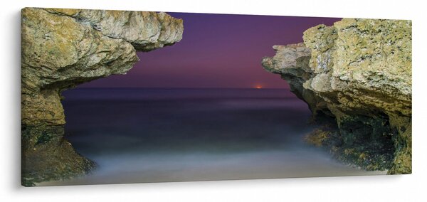 Obraz - morský útes (120x50 cm)