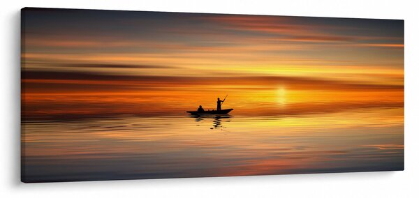 Obraz - plavba na loďke (120x50 cm)