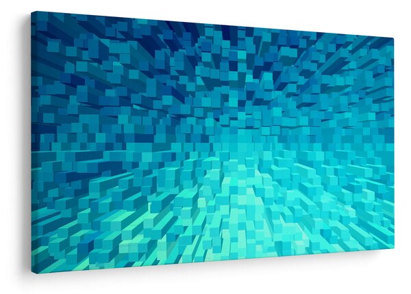Obraz - abstraktné kocky (90x60 cm)