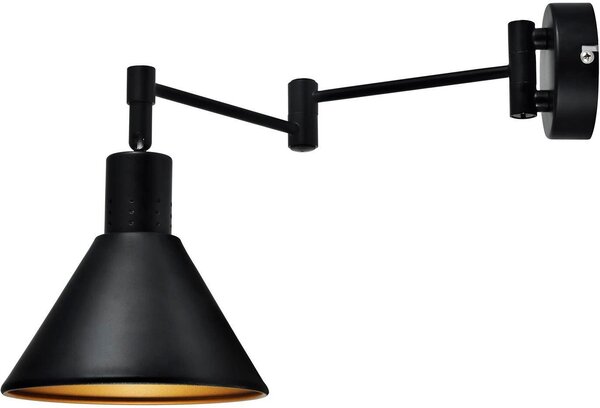 Candellux Copenhagen nástenná lampa 1x40 W čierna 2175444