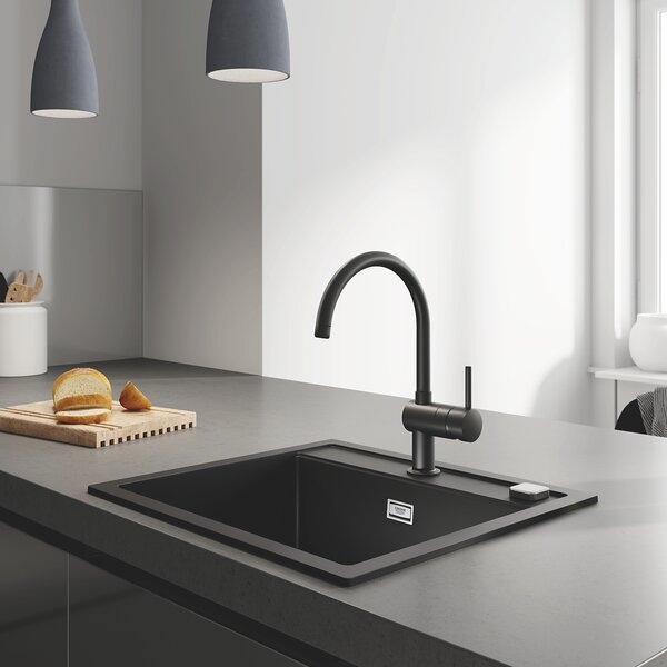 GROHE Minta - Páková drezová batéria, čierna velvet black 32917KS0