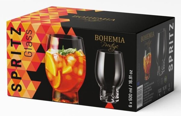 BOHEMIA PRESTIGE SPRITZ POHÁRE 500ML SADA 6 KS BS