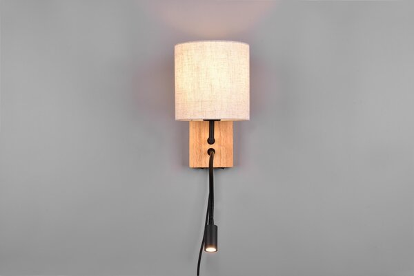 Trio T212879236 LED nástenné svietidlo NILAM E27 / integrovaný LED zdroj | 310lm | 3000K