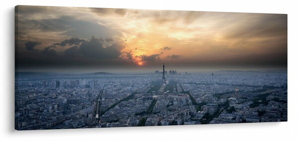 Obraz - Paríž z výšky (120x50 cm)