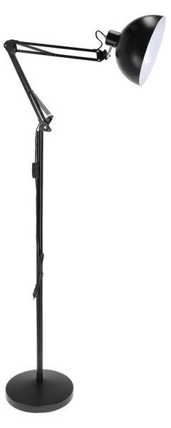 Brilagi - Flexibilná stojacia lampa TASKER 1xE27/60W/230V 157 cm čierna