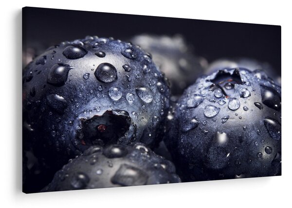 Obraz ovocia s kvapkami vody (90x60 cm)