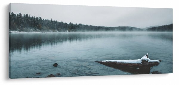 Obraz - ľadové severské jazero (120x50 cm)
