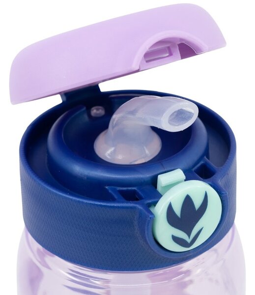 Plastová fľaša na pitie so slamkou a viečkom Ľadové kráľovstvo - Frozen - 510 ml