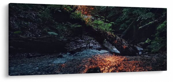 Obraz horskej riečky (120x50 cm)