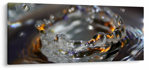 Obraz náramku z kvapiek vody (120x50 cm)