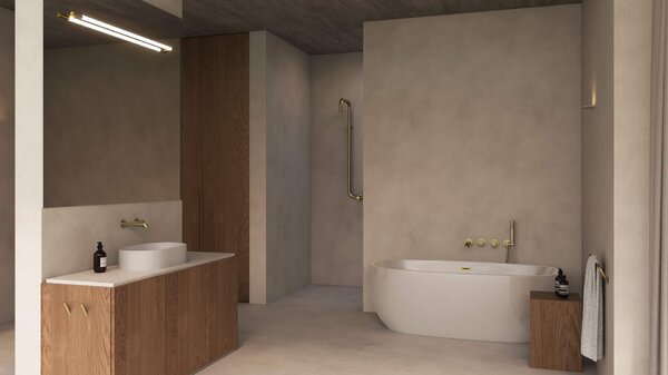 Deante Silia, granitové umývadlo na dosku 550x350x125 mm, biela, DEA-CQS_AU6S