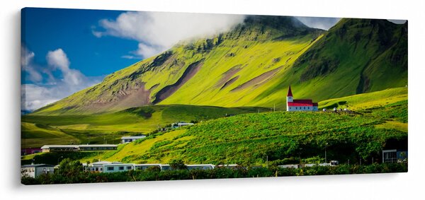 Obraz horskej krajiny (120x50 cm)