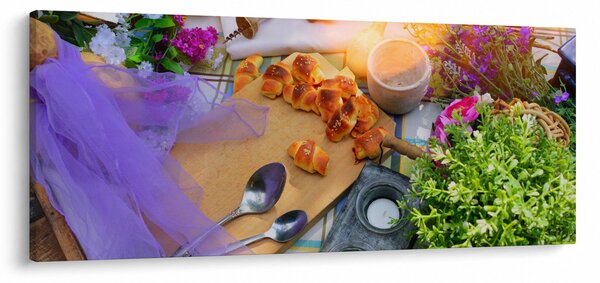 Obraz - letný piknik (120x50 cm)