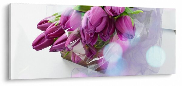 Obraz - kytice tulipánov (120x50 cm)