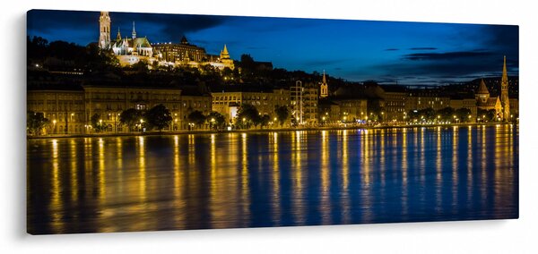 Obraz nočného mesta (120x50 cm)