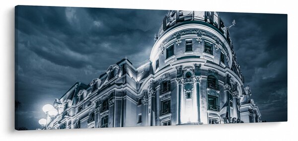 Obraz architektúry v tme (120x50 cm)