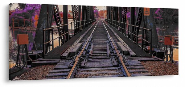 Obraz železničného mosta (120x50 cm)