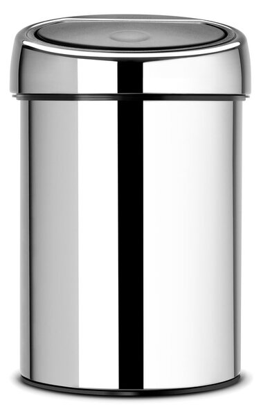 Dotykový oceľový odpadkový kôš v lesklo striebornej farbe 3 l Touch Bin – Brabantia