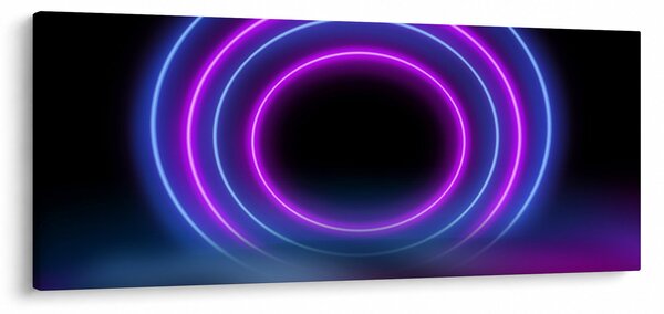 Obraz farebných kruhov (120x50 cm)