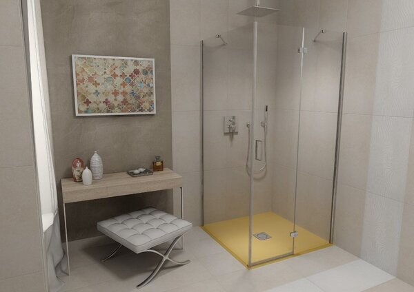 Polysan Polysan, FLEXIA sprchová vanička z liateho mramoru 80x80cm, nastaviteľná veľkosť, 72941