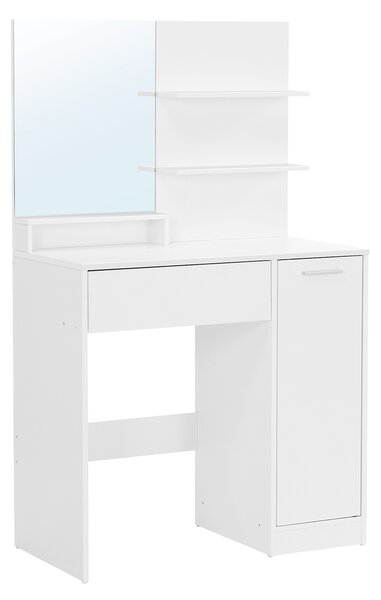 VASAGLE Toaletný stolík - biela - 80x40x132 cm