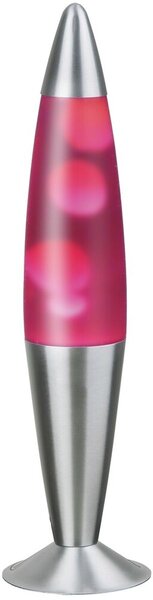 Rabalux Lollipop stolová lampa 1x40 W priehľadná-ružová 4108