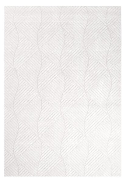 Dekorstudio Jednofarebný koberec FANCY 904 - smotanovo biely Rozmer koberca: 160x230cm