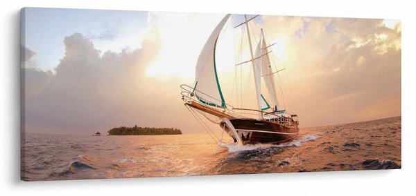 Obraz jachty (120x50 cm)