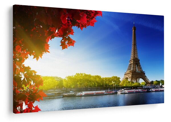 Obraz - jeseň v Paríži (90x60 cm)