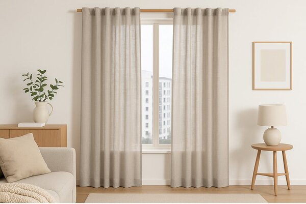 Béžový záves 140x270 cm Valeta – Restilo
