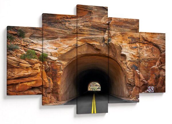 Obraz - tunel v skale (150x105 cm)