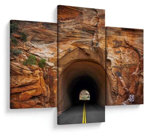Obraz - tunel v skale (90x60 cm)
