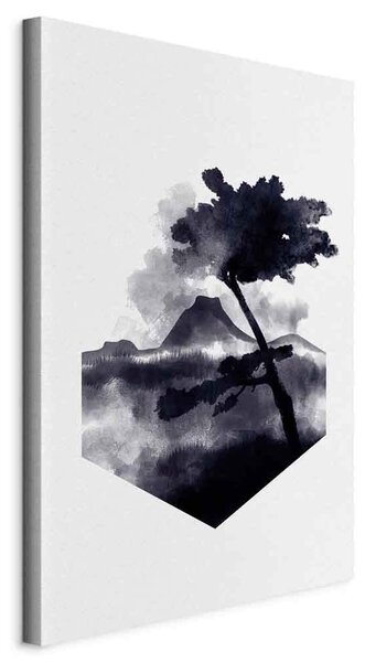 OBRAZ NA PLÁTNE, krajina a príroda, abstraktné, hory, 40/60/1,2 cm artgeist - Online Only bytové doplnky, Online Only