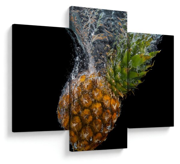 Obraz ananásu vo vode (90x60 cm)