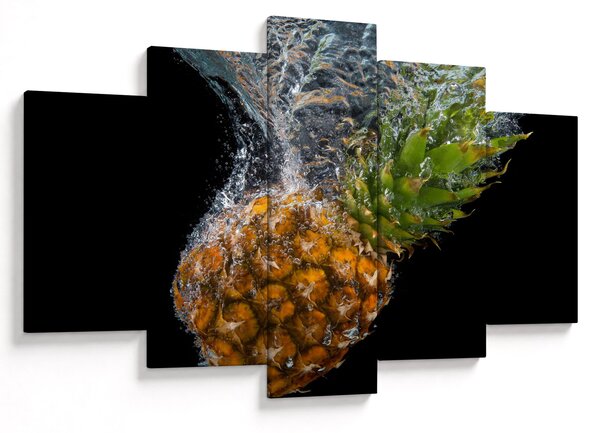 Obraz ananásu vo vode (150x105 cm)