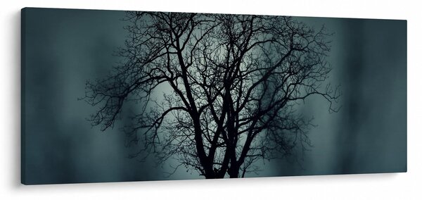 Obraz stromov pri zatmení (120x50 cm)