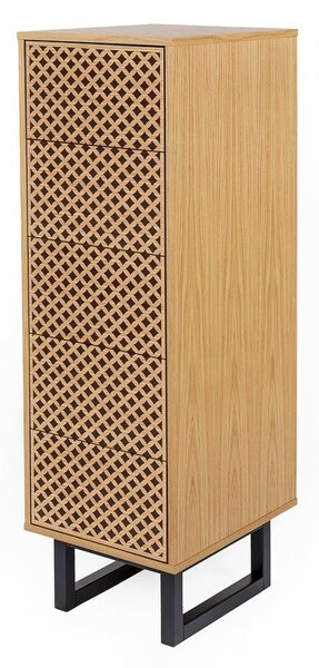 Komoda v dubovom dekore Woodman Camden Diamond, 40 x 123 cm