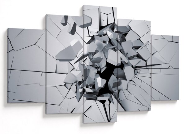Obraz abstrakcie 3D (150x105 cm)