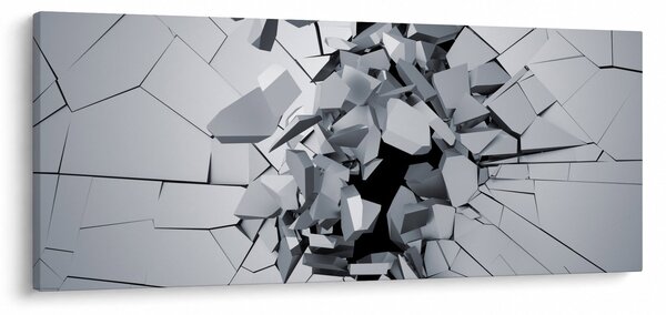 Obraz abstrakcie 3D (120x50 cm)