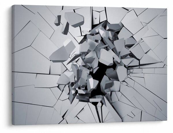 Obraz abstrakcie 3D (70x50 cm)